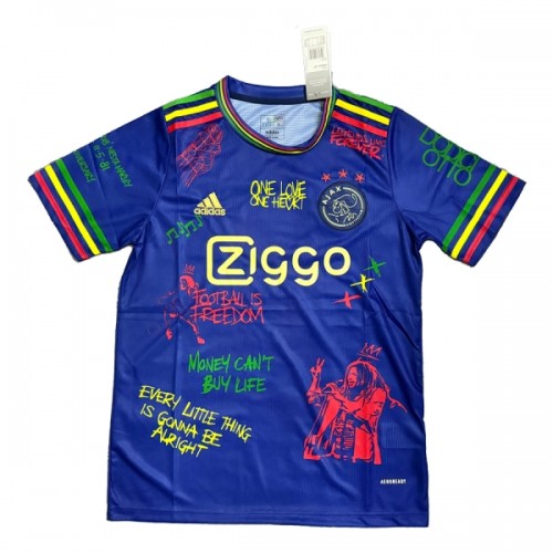 Fotbalový Dres Ajax x Bob Marley 2024-25 Modrá Fotbalový Dres Ajax x Bob Marley 2024-25 Modrá